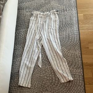 Striped flowy pants